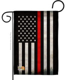 USA Thin Red Line - Military Americana Vertical Impressions Decorative Flags HG137039 Made In USA