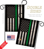 USA Thin Green Line - Military Americana Vertical Impressions Decorative Flags HG137040 Made In USA