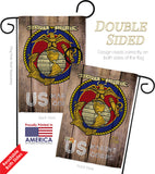 US Marine Corps - Military Americana Vertical Impressions Decorative Flags HG137083 Made In USA