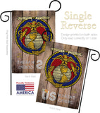 US Marine Corps - Military Americana Vertical Impressions Decorative Flags HG137083 Made In USA