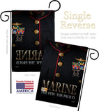 Dress Blue Marine - Military Americana Vertical Impressions Decorative Flags HG137137 Made In USA