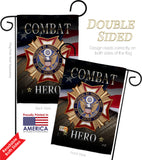 Veterans Hero - Military Americana Vertical Impressions Decorative Flags HG137166 Made In USA