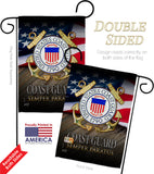 US Coast Guard Semper Paratus - Military Americana Vertical Impressions Decorative Flags HG137174 Made In USA