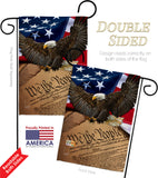 We the People - Military Americana Vertical Impressions Decorative Flags HG137175 Made In USA