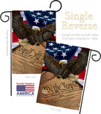 We the People - Military Americana Vertical Impressions Decorative Flags HG137175 Made In USA