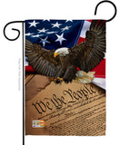 We the People - Military Americana Vertical Impressions Decorative Flags HG137175 Made In USA