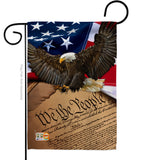 We the People - Military Americana Vertical Impressions Decorative Flags HG137175 Made In USA