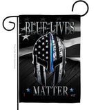 Blue Live Matter - Military Americana Vertical Impressions Decorative Flags HG137293 Made In USA