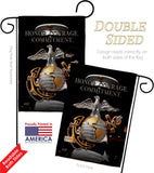 Honor Courage Commitment - Military Americana Vertical Impressions Decorative Flags HG137316 Made In USA