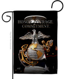 Honor Courage Commitment - Military Americana Vertical Impressions Decorative Flags HG137316 Made In USA