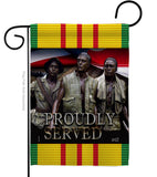 Proudly Served - Military Americana Vertical Impressions Decorative Flags HG137317 Made In USA