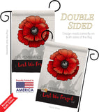 Remembrance Day - Military Americana Vertical Impressions Decorative Flags HG137384 Made In USA