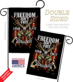 Freedom Isn't Free - Military Americana Vertical Impressions Decorative Flags HG137574 Made In USA