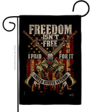 Freedom Isn't Free - Military Americana Vertical Impressions Decorative Flags HG137574 Made In USA