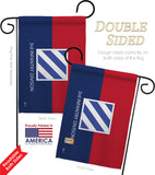 3rd Infantry Division - Military Americana Vertical Impressions Decorative Flags HG140332 Made In USA