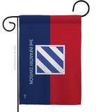 3rd Infantry Division - Military Americana Vertical Impressions Decorative Flags HG140332 Made In USA