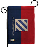 3rd Infantry Division - Military Americana Vertical Impressions Decorative Flags HG140332 Made In USA