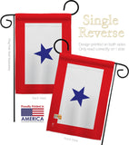Blue Star - Military Americana Vertical Impressions Decorative Flags HG140343 Made In USA