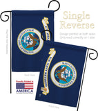 Retired Navy - Military Americana Vertical Impressions Decorative Flags HG140353 Made In USA