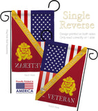 Home of USMC - Military Americana Vertical Impressions Decorative Flags HG140611 Made In USA