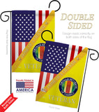 Home of Vietnam - Military Americana Vertical Impressions Decorative Flags HG140612 Made In USA