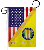 Home of Vietnam - Military Americana Vertical Impressions Decorative Flags HG140612 Made In USA