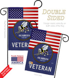 US Seabees Veteran - Military Americana Vertical Impressions Decorative Flags HG140613 Made In USA