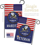 US Seabees Veteran - Military Americana Vertical Impressions Decorative Flags HG140613 Made In USA