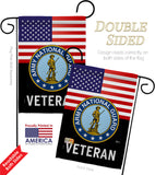 US Army National Guard Veteran - Military Americana Vertical Impressions Decorative Flags HG140619 Made In USA