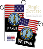 US Army National Guard Veteran - Military Americana Vertical Impressions Decorative Flags HG140619 Made In USA