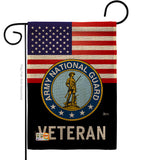 US Army National Guard Veteran - Military Americana Vertical Impressions Decorative Flags HG140619 Made In USA