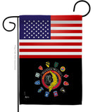 US Vietnam Veteran - Military Americana Vertical Impressions Decorative Flags HG140622 Made In USA