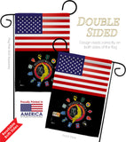 US Vietnam Veteran - Military Americana Vertical Impressions Decorative Flags HG140622 Made In USA