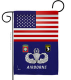 US Airborne - Military Americana Vertical Impressions Decorative Flags HG140624 Made In USA