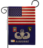 US Airborne - Military Americana Vertical Impressions Decorative Flags HG140624 Made In USA