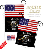 US Navy Seals - Military Americana Vertical Impressions Decorative Flags HG140625 Made In USA