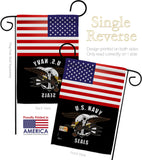 US Navy Seals - Military Americana Vertical Impressions Decorative Flags HG140625 Made In USA