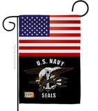 US Navy Seals - Military Americana Vertical Impressions Decorative Flags HG140625 Made In USA