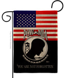 US POW MIA - Military Americana Vertical Impressions Decorative Flags HG140626 Made In USA