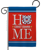 Coast Guard Home - Military Americana Vertical Impressions Decorative Flags HG140629 Made In USA