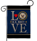 US Navy Love - Military Americana Vertical Impressions Decorative Flags HG140633 Made In USA