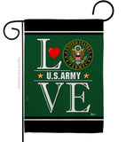 US Army Love - Military Americana Vertical Impressions Decorative Flags HG140635 Made In USA