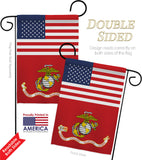 US Marine Corps - Military Americana Vertical Impressions Decorative Flags HG140730 Made In USA