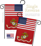 US Marine Corps - Military Americana Vertical Impressions Decorative Flags HG140730 Made In USA