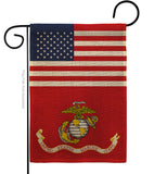 US Marine Corps - Military Americana Vertical Impressions Decorative Flags HG140730 Made In USA