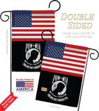 US POW/MIA - Military Americana Vertical Impressions Decorative Flags HG140732 Made In USA