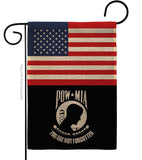 US POW/MIA - Military Americana Vertical Impressions Decorative Flags HG140732 Made In USA