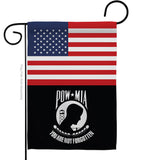 US POW/MIA - Military Americana Vertical Impressions Decorative Flags HG140732 Made In USA