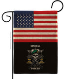 US Special Forces - Military Americana Vertical Impressions Decorative Flags HG140733 Made In USA