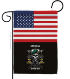 US Special Forces - Military Americana Vertical Impressions Decorative Flags HG140733 Made In USA